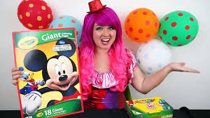 Bring barbie to life off the page! Coloring Pluto Mickey Mouse Clubhouse Giant Coloring Book Page Crayola Crayons Kimmi The Clown Video Dailymotion