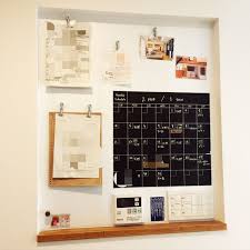 キッチン 黒板シート マグネットニッチ ホワイトボード スイッチニッチ などのインテリア実例 2018 01 21 09 35 05 roomclip ルームクリップ インテリア 収納 リビング ニッチ インテリア ホワイトボード