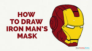 Learn How To Draw The Iron Man S Mask Easy Step By Step Drawing Tutorial For Kids And Beginners Iron M Iron Man Mask Iron Man Drawing Easy Iron Man Drawing