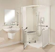 Add railing along the wall as a holding place. 10 Elderly Bathroom Ideas Bathroom Handicap Bathroom Handicap Shower