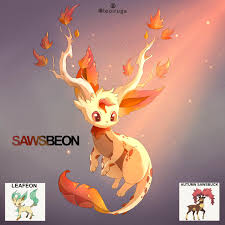 OC) Hi guys, I would like to show you these four fusions between  eeveelutions and Sawsbuck, I hope you like them 🧡💚💙❤️ : rpokemon