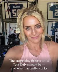 At 56, Tess Daly has found a fitness routine that proves staying active  doesn't have to mean long, gruelling hours in the gym. Instead, she leans  into a few unconventional (but seriously