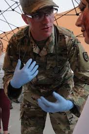 Kentucky National Guard Sgt. Ryan Hunter, a medic assigned