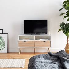 White Oak Small Tv Unit Oak Tv Unit Living Room Tv Unit Small Tv Unit