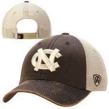 North Carolina Tar Heels Top Of The World Brown Scat Mesh Adj Snap Hat Sporting Up Tar Heels Hats North Carolina Tar Heels