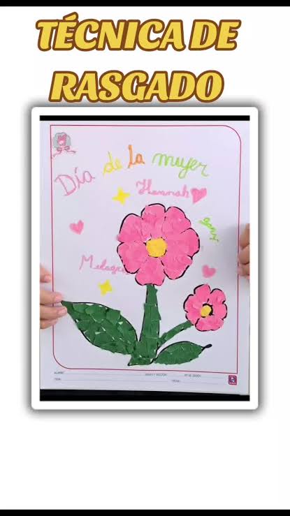 Técnica de Rasgado: Manualidades para el Día de la Mujer