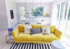 That Yellow Velvet Sofa Sophie Robinson Yellow Decor Living Room Yellow Living Room Small Living Room Design