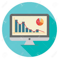 bar graph and pie chart monitor