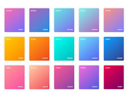 Adobe Xd Gradient Examples Gradient Color Design Flat Color Palette Flat Design Colors