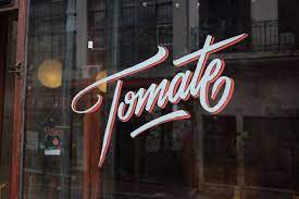 identity for tomate a healthy restaurant in the old town part of montevideo handwritten typography typography typography inspiration