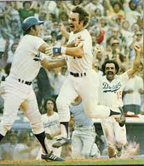 Ron Cey Scores The Winning Run In Game 4 Of The 1978 Nlcs To Beat The Philadelphia Phillies 4 3 Jerry Grote A Dodgers Nation Baseball Playoffs Baseball Scores