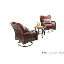 Better Homes And Gardens Outdoor Patio Furniture Colebrook 3 Piece Red Chat Set Walmart Com Outdoor Patio Furniture Better Homes And Gardens Furniture