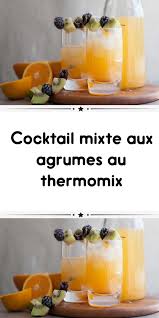 Cocktail Mixte Aux Agrumes Au Thermomix Recettes De Cuisine Recette Ananas Thermomix