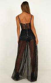 Stunning View Dress In Black Mesh Produced Vestidos Vestidos Pretos Roupas