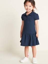 Old Navy Uniform Pique Polo Dress For Toddler Girls Sponsored Affiliate Pique Uniform Navy Toddler Girl Dresses Girls Knitted Dress Toddler Dress