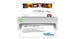 You can design it all by yourself. Gift Certificate Print Your Own Certificate Clean Run