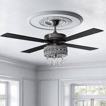 I got my hands on a used ceiling fan for my tiny shop and after installing it i learned it has a wobble at all speeds and the pull chains were clinking on. Small Room Ceiling Fans You Ll Love In 2021 Wayfair