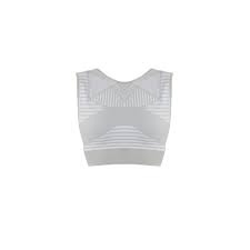 Open Back Midi Bra In Gray Ahmworld Wolf Badger