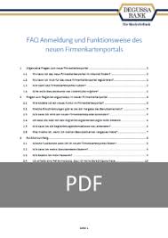 Faq Bereich Der Degussa Bank Firmenkreditkarten Degussa Bank Ag
