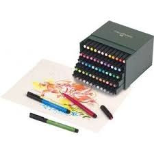 Faber Castell Pitt 60 Piece Artist Pen Box Set Gift Box India Brush Nib Brush Pen Model Fc167150 Price Pe Artist Pens Pitt Artist Pens Pens Markers