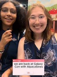 Back at GalaxyCon chcking in with @alpacasews. Make sure to check out ...