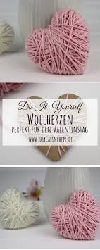 Diy Wollherzen Schnell Und Einfach Selber Machen Schone Deko Diy Geschenke Basteln Bastelideen Und Selber Machen