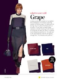 What To Wear With Grape Colour Combinations Fashion Color Combinations For Clothes Instyle Color Crash Course