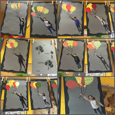 Fotos Ausgeschnitten Und Aufgeklebt Luftballons Sind Aus Tonkarton Kunst Grundschule Kindergeburtstag Ideen Kreativ