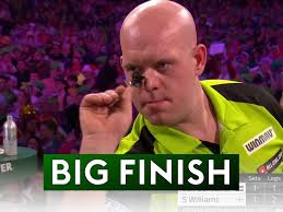 Van Gerwen hits this magnificent 121 finish during his quarter-final clash  against Williams