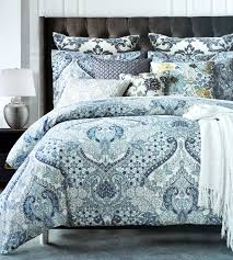This cynthia rowley bedding set features a blue ornate vintage bohemian medallion atop a white background. Buy Tahari Home Luxury Bohemian Duvet Cover Luxury Eastern Floral Ornate Medallion Print In Blue Grey 3 Piece Bedding Set Queen In Cheap Price On Alibaba Com