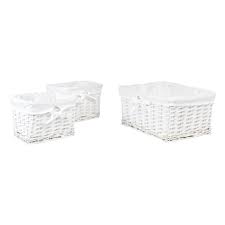 Keeping your house organized can be a difficult task. Wilko Set Of 3 White Baskets Wilko