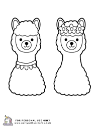 Mac and cheese coloring page. View 14 Alpaca Llama Coloring Pages For Adults