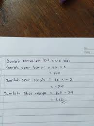 We did not find results for: Maya Mengikuti Ujian Tes Dgn Mengerjakan Soal Pilihan Ganda Sebanyak 50 Soal Dlm Mengerjakan Soal Brainly Co Id