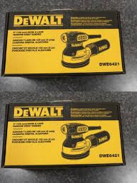 Sanders 42284 New Dwe6421 Dewalt 5 In Corded Random Orbit Sander 3 Amps Yellow 1200 Best Random Orbital Sander Laser Engraving Machine Dust Collection System