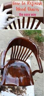 How To Refinish Wood Chairs The Easy Way Designertrapped Com Furniture Fix Furniture Repair Wood Chair