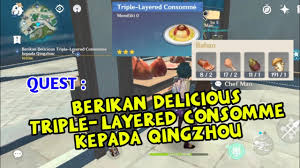 Genshin Impact Recipe #69 / Triple Layered Consomme / Lantern Rite Special  - Youtube