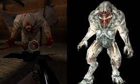 the hell knight from doom3 looks so similar to the shambler from quake1  (how did i just notice this?) : r/Doom