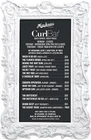 Curl Bar Menu Flat Iron 100 Hair Salon Prices Hair Salon Price List Natural Hair Salons