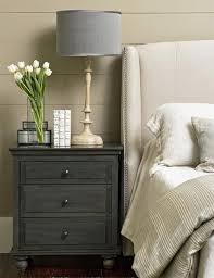 Modern Dark Gray Nightstand Nightstand Decor Bedroom Night Stands Bedroom Lamps Nightstand