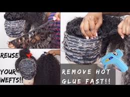 First try with a shampoo and conditioner! How To Easily Remove Hot Glue From Your Hair Reuse Hair Extensions Wefts Tracks Ft Asteria Hair Youtube