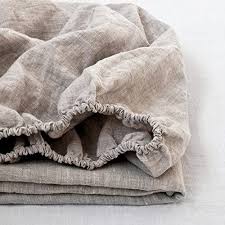 Linen is made by taking the flax fibers from the flax plant and spinning them into a long, fine yarn. Amazon Com King Linens 100 Linen Fitted Sheet Stone Washed Solid Color 1 Piece 14 Inch Deep Pocket Mattress Cover Soft Natural Breathable Farmhouse Linen Queen Size Kitchen Dining