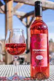 Strawberry Wine Will Be My Valentine Strawberry Fusion Is Made By Hand From Fresh Strawberries And A Blend Of White Gr Strawberry Wine Sweet Wine Wine Drinks