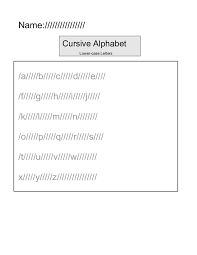 Cursive Alphabet Chart Blank Edit Fill Sign Online