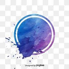 Ink Marks Ink Splash Vector Watercolor Round Round Vector Watercolor Vector Ink Vector Dizajn Karty Zhivopis Odnim Mazkom Fioletovye Fony
