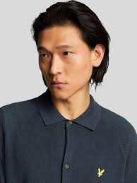 Köpa Lyle & Scott Linne Blend Stickad Skjortor från Next Sverige