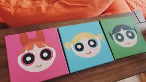 Fun Little Afternoon Paintings Art Artist Paint Painting Painter Acrylic Fanart Cartoon Cartoons Mini Canvas Art Canvas Art Painting Cartoon Painting