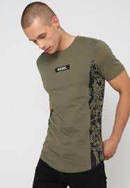 Jack Jones Jorpepper Tee Crew Neck Basic T Shirt Dusty Olive Zalando Co Uk Menst Shirts Camisetas Masculinas Roupas Masculinas Camisetas Alongadas