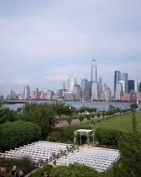 The Best View Of Manhattan Is In New Jersey Anthonyvazquezphotography Libertyhouse Libertyhouse Jersey City Wedding Liberty House Nyc Wedding Venues