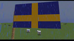 Tried making a swedish flag how did i do : r/Minecraft