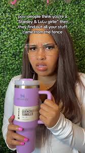 Me Looking at The Girls That Dint Like Me Cs They Say Im Bouigie and I Have  A Stanely Lululemon and A Tote